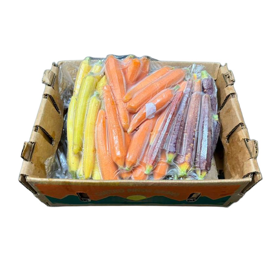 Zanahoria Baby Tricolor 5LB / Peeled Tricolor Baby Carrot 5LB
